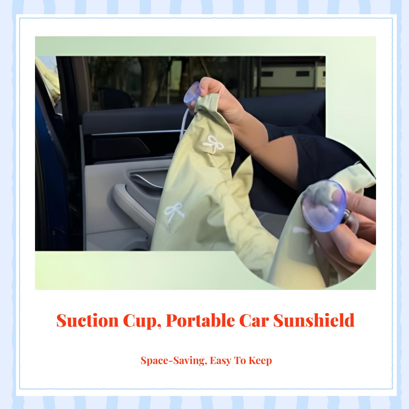 Car window sun shield cover, sunlight protection privacy screen, infant side window sun protection, easy installation