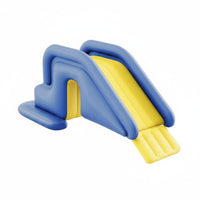Inflatable Sliding Children's Play Slide with Guardrail Easy to Clean Activity Toy for Indoor