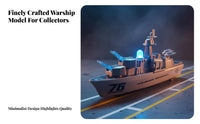 Ideal Gift Guided Missile Destroyer Model Realistic Design Friction Powered Ship Detailed Model for Boys, Kids
