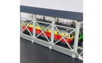 Locomotive Shed Miniature Train Station Paintable for Diorama, Collectors