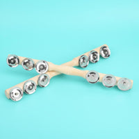 2 Pieces Bell Stick Long-Lasting Hand Bell Stick Clear Sound