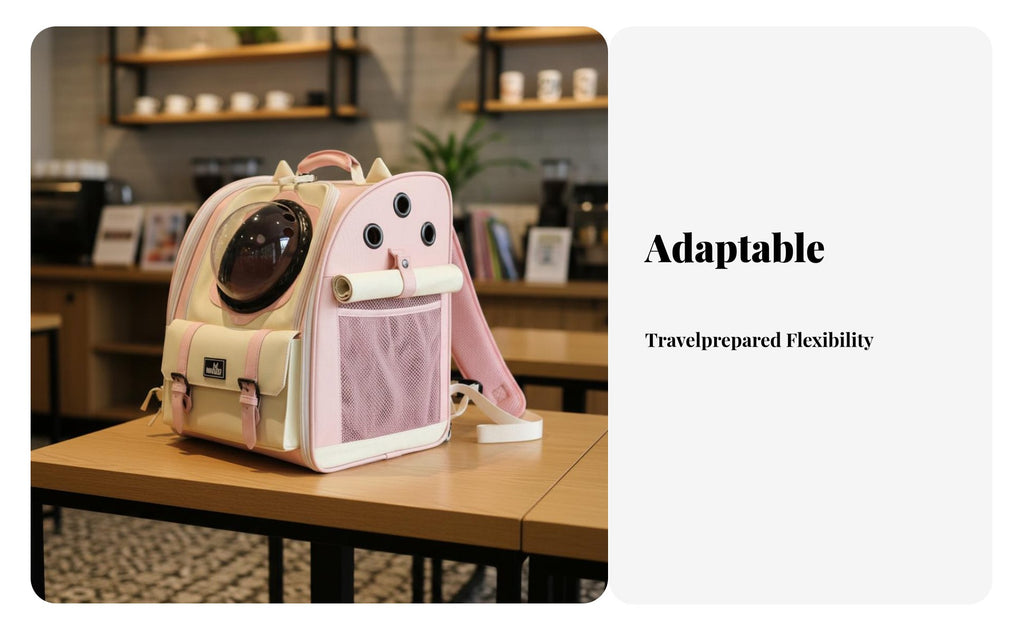 dome viewing portal Cat rearpack Ergonomic Straps Space Capsule Rucksack for Travelers