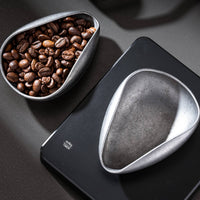 Coffee Bean Dosing Tray Ergonomic Shape Coffee Bean Weighing Scoop for Baristas
