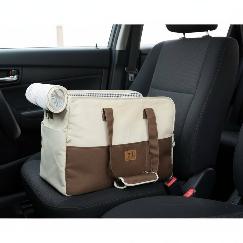 Pet Shoulder Carrier Lightweight Portable Dog Carrier Mesh Window for Outdoor