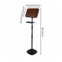 Freestanding Book Holder Multi-Angle Adjustment Wooden Reading Lectern for Home