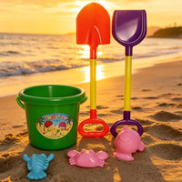 Sand Pail and Set Heart-Shaped Handle Sand Toy Set for Sandbox, Outdoor