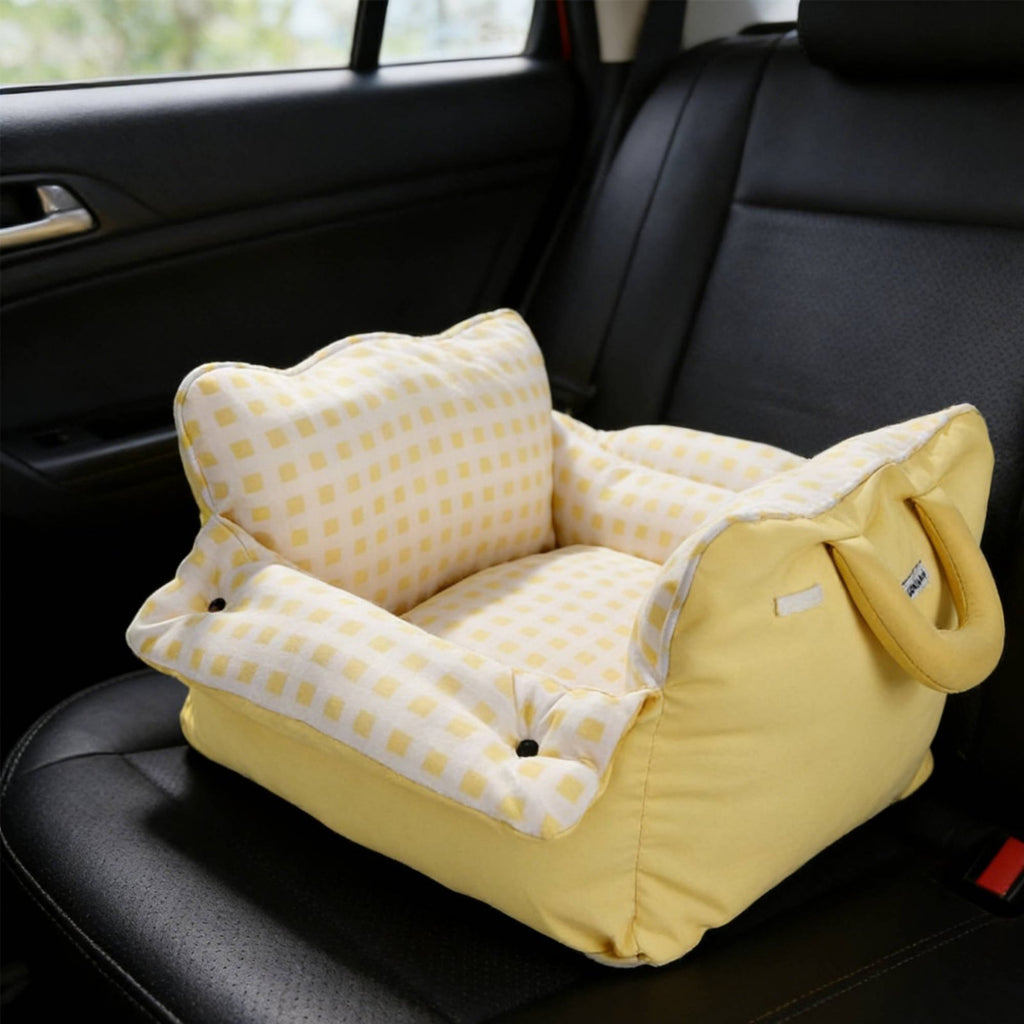 Dog Car Carrier Bed Safety Leash Clip Puppy Car Sofa Cushioned Cushioning