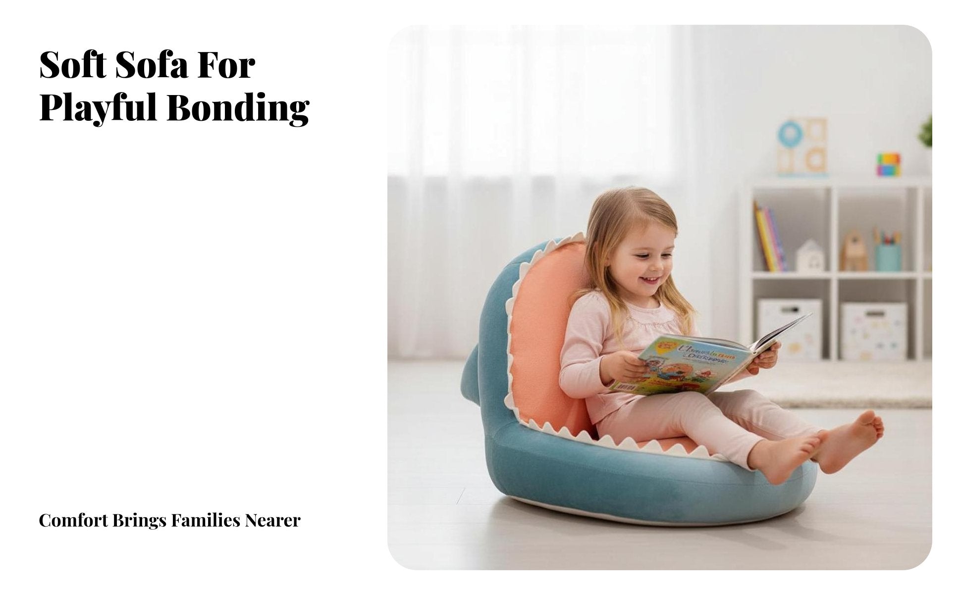 cuddly Character Armchair Soft and snug young child Seat Provides spine assistance