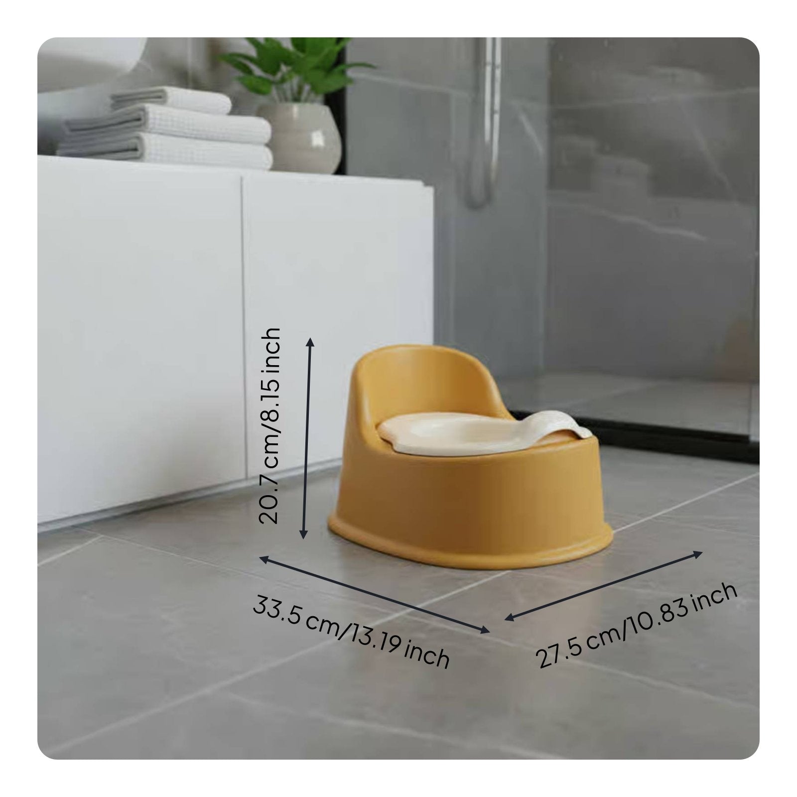 Toddler Potty Chair Easy to Clean Baby Training Toilet Non-Slip Base for Bedroom