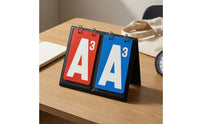 Guandan Score Board Spiral Binding Flip Score Board Red and Blue Cards
