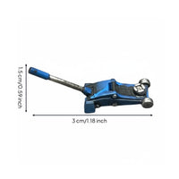 1/64 Scale Floor Jack Realistic Detail Diorama Repair Shop Jack Hand Painted for Sand Table Decor