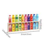 Wooden Bottle Matching Game Focus Color Sorting Toy Compact for Classroom