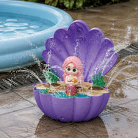 72 Pieces Mermaid Shell Sprinkler Hose Connected Water Spray Toy Easy to Install