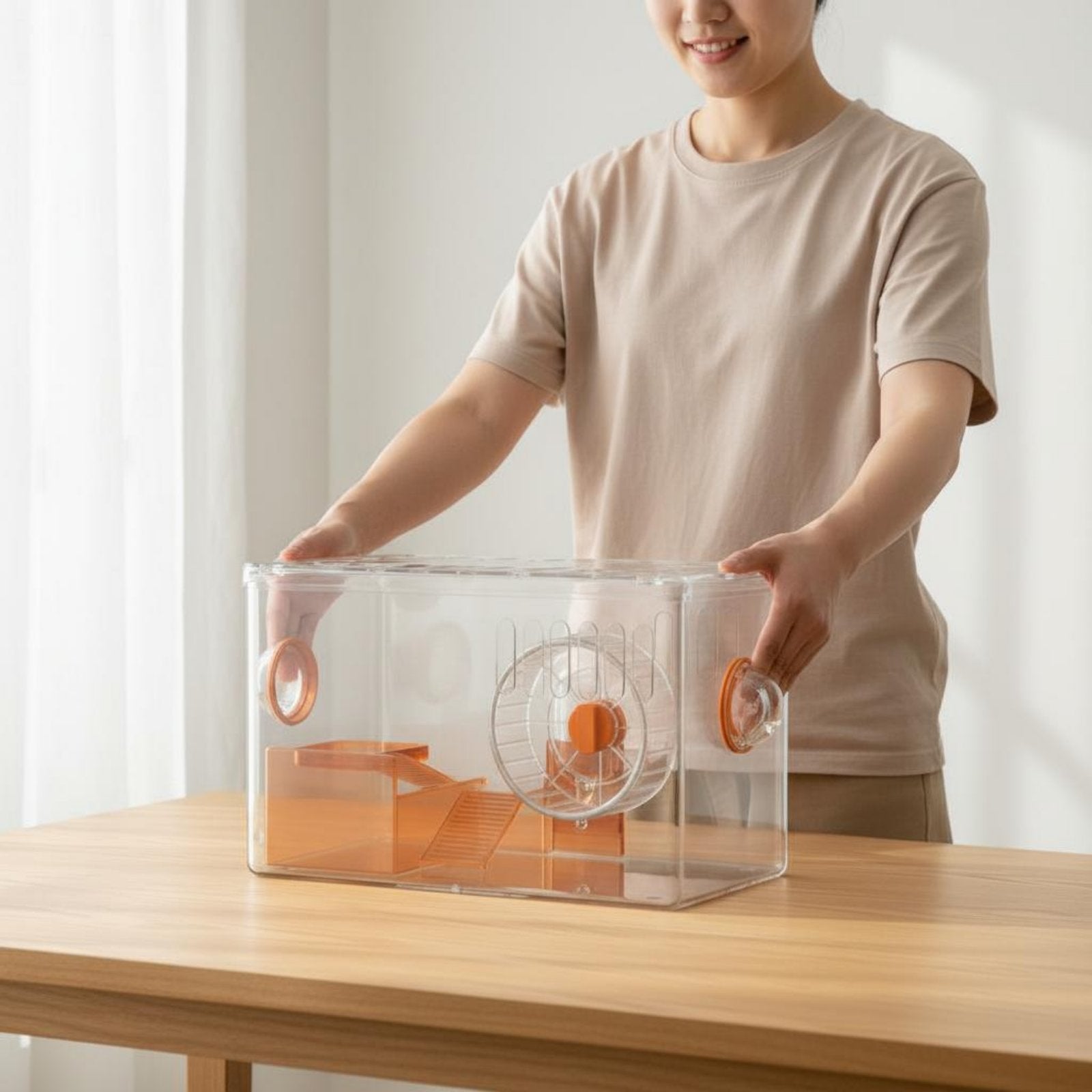 Hamster Enclosure Kit High Visibility Transparent Hamster Enclosure Portable