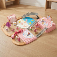 Princess Train Set Wooden Train Rail Set Safe