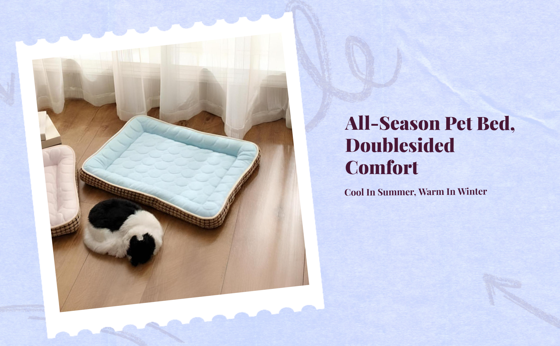 Cooling pet mat, quick-dry, washable