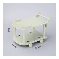 Dollhouse Kitchen Trolley Realistic Model Pretend Play Toy for Children