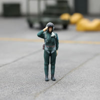 1/72 Scale Ground Crew Figurine High Intricate Display Scene Accessory Resin