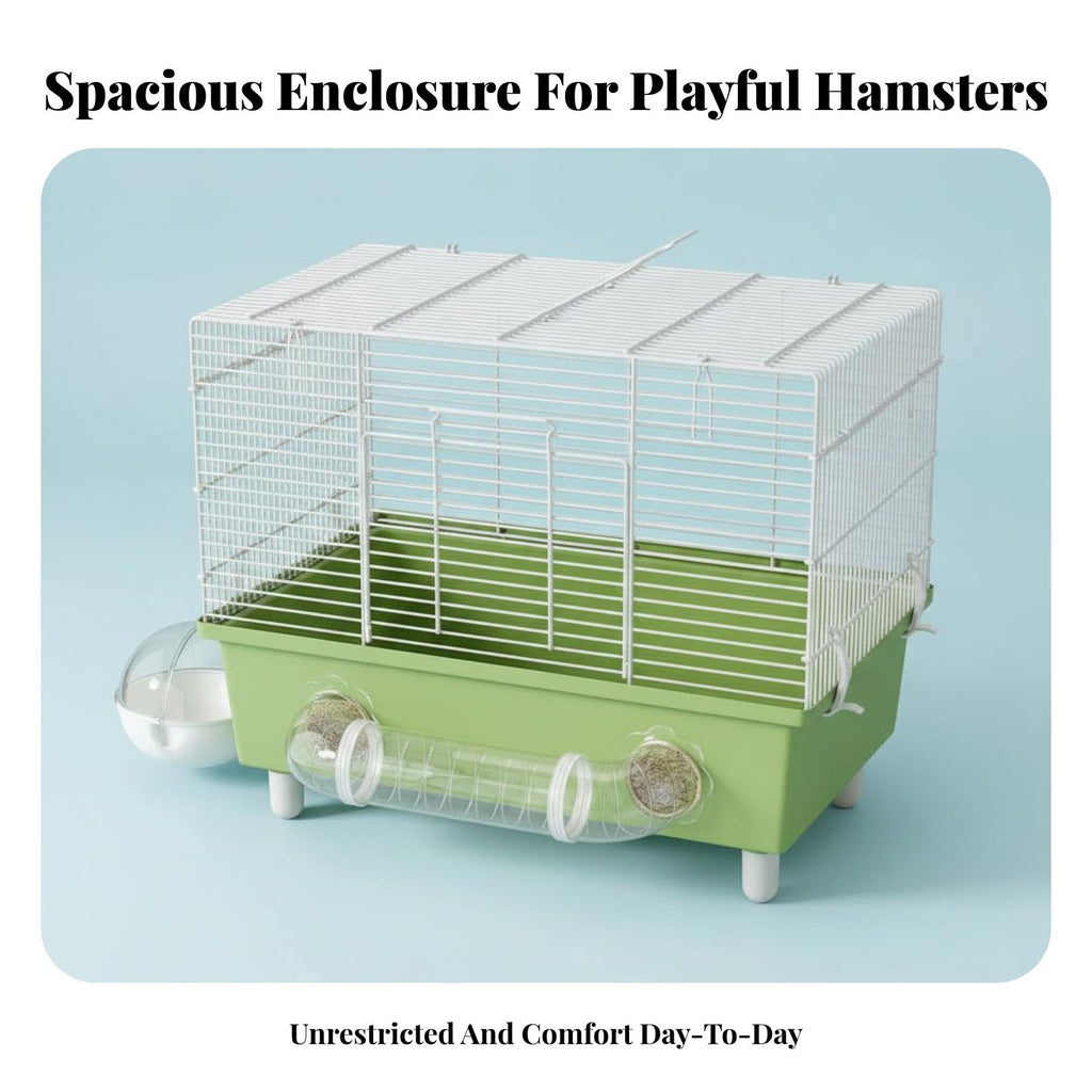 2-Story Hamster House Kit Easy entry Multitier Pet enclosure Includes Play Tubes