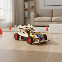 RC Steering Vehicle Kit Hands-on Learning DIY Racing Vehicle Kit Rear-Wheel
