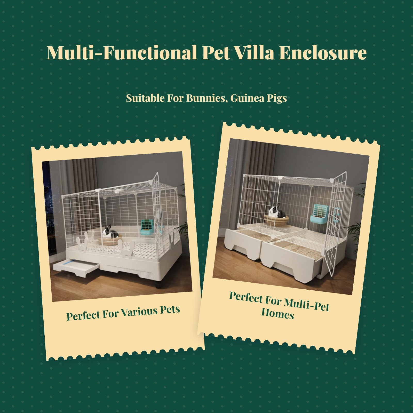 Leakproof large hare hutch