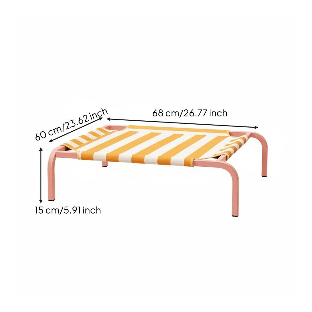 Breathable Raised Dog Bed Long-Lasting Portable Pet Cot Easy to Clean for Summer