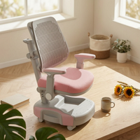 Adjustable Study Chair Armrests Kids Desk Chair Wheels for Students