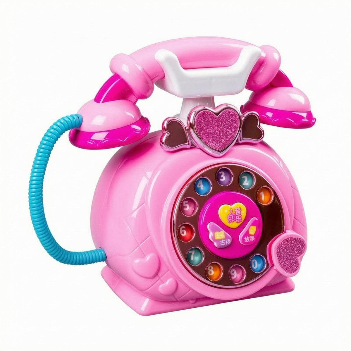 Music and Story Phone Glossy Plastic Princess Phone Toy Colorful Buttons