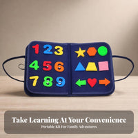 Educational Busy Book Colorful Busy Board Book Portable for Preschoolers