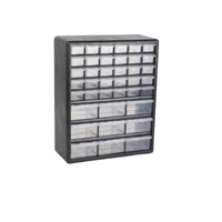 Clear Drawer Organizer Black Frame Storage Drawers for Workshop