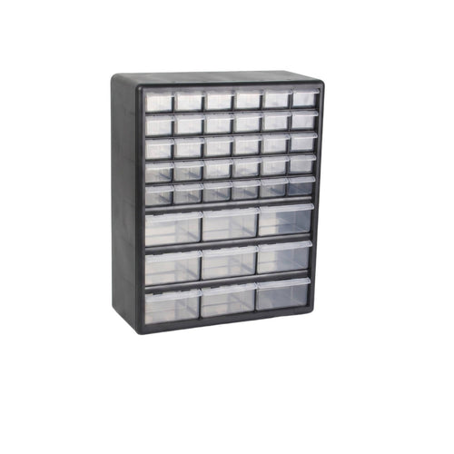 Clear Drawer Organizer Black Frame Storage Drawers for Workshop