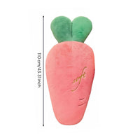 Carrot Stuffed Toy Huggable Carrot Shaped Pillow Creative Design Stuffed Animal for Kids, Girls, Bedroom, Nursery, Playroom