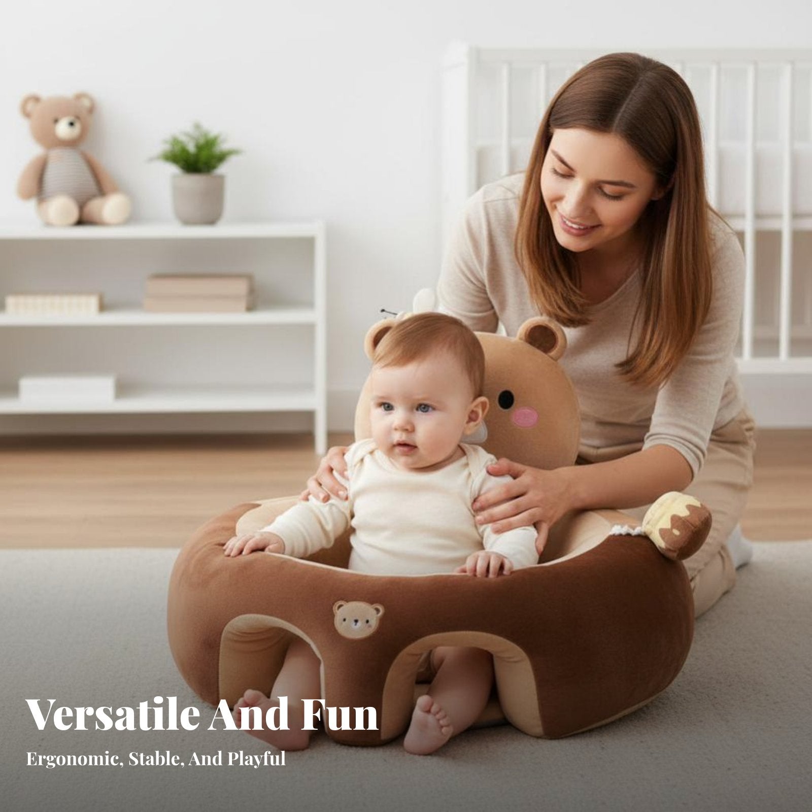 Inflatable Sit-up Training Chair Portable Infant Floor Seat Multi-Functional