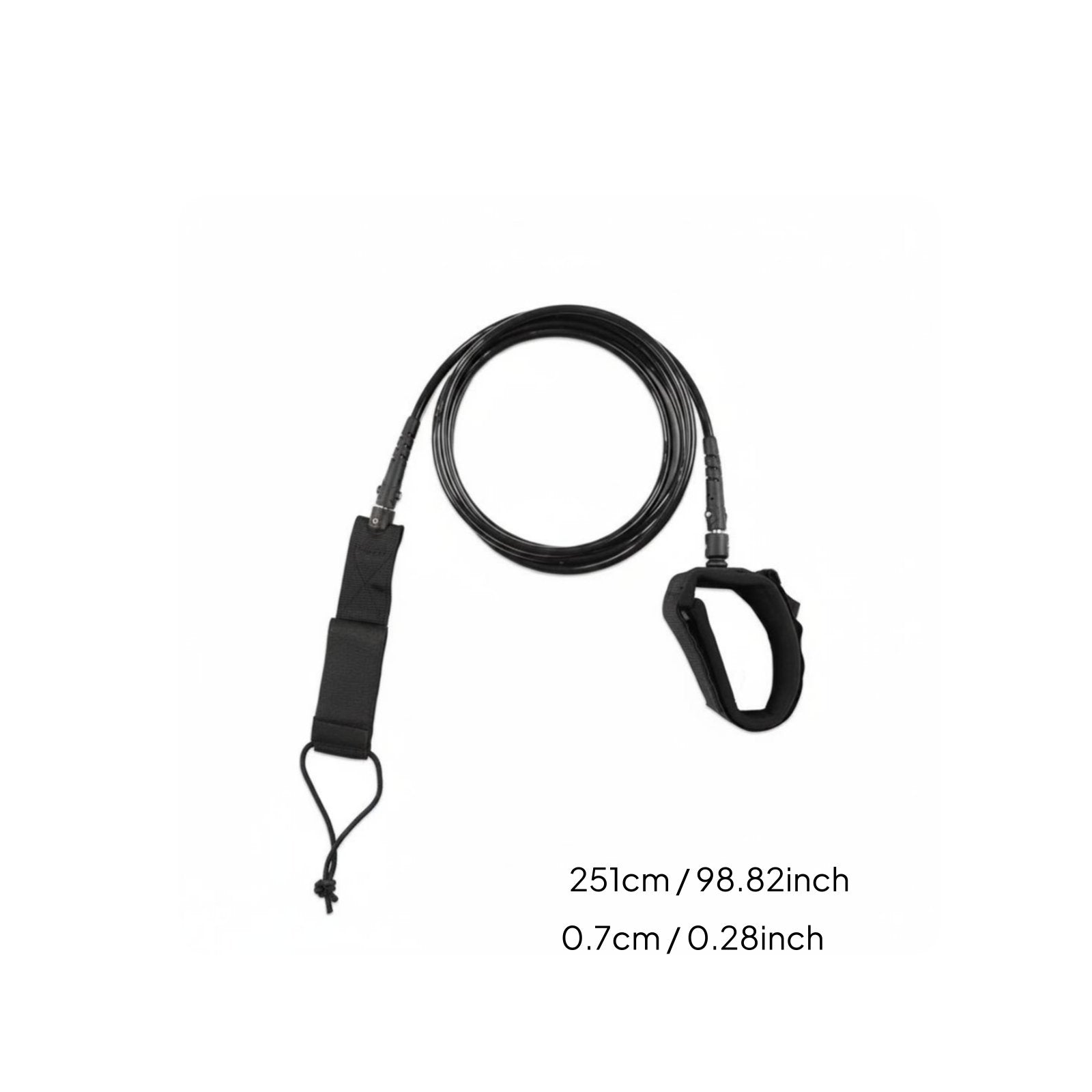 Wave Leash Thermoplastic Polyurethane SUP Leash Straight Cord for Surfing