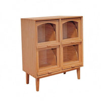 Dollhouse Storage Cabinet Arched Openings 1:12 Scale Miniature Cupboard