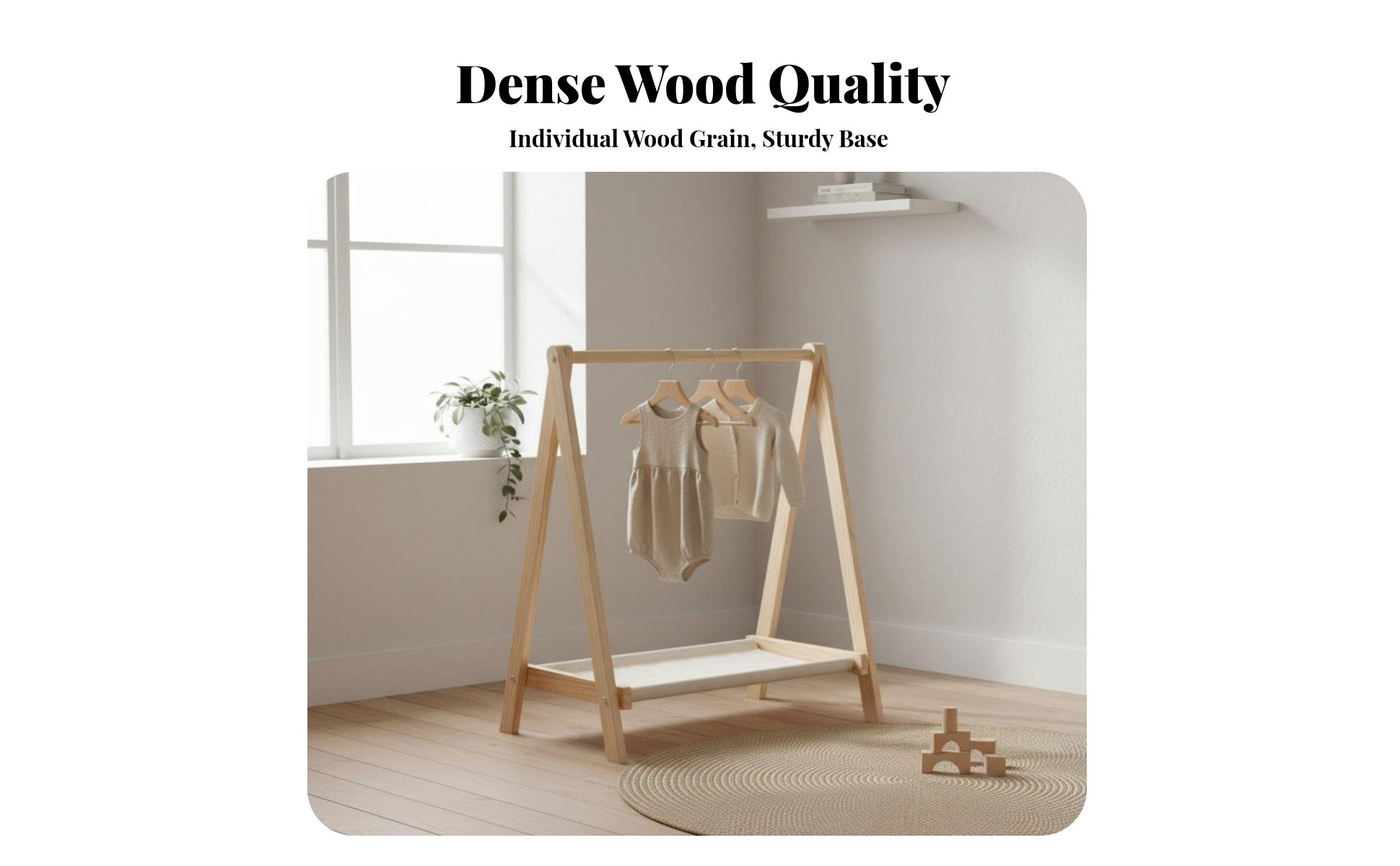 Toddler Clothing Stand child-appropriate Height children's Furniture for Kindergarten
