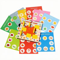 Memory Chess Game Pattern Recognition Wooden Memory Matching Game