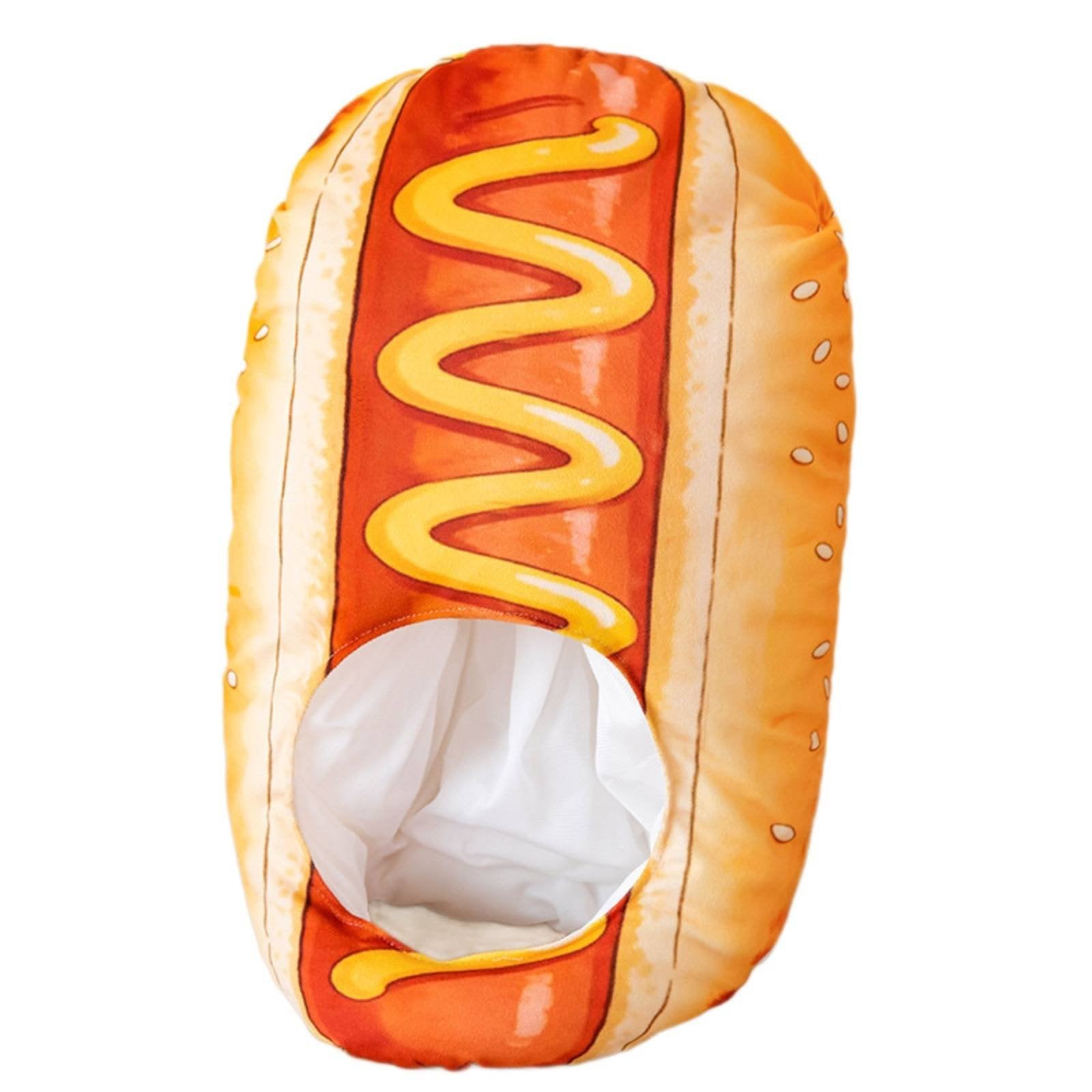 Hot Dog Hat Cute Hot Dog Head Cover Eye-Catching for Party, Festivals, Kids
