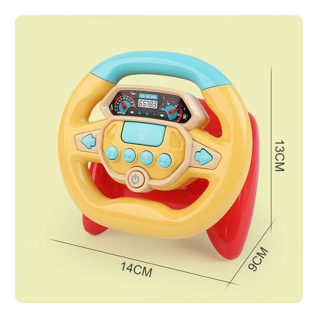 Toddler Steering Wheel Toy Safe Rounded Edges Simulation Steering Wheel