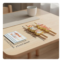 Wooden Lacing Beads Set Color & Shape Recognition Educational Threading Game