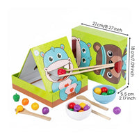 Chopstick Training Toy Educational Fine Motor Skill Toy Simulated Food Feeding Game for Young Children