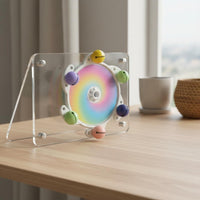 Parrot Rotating Wheel 360° Rotation Interactive Parrot Toy Colorful Design