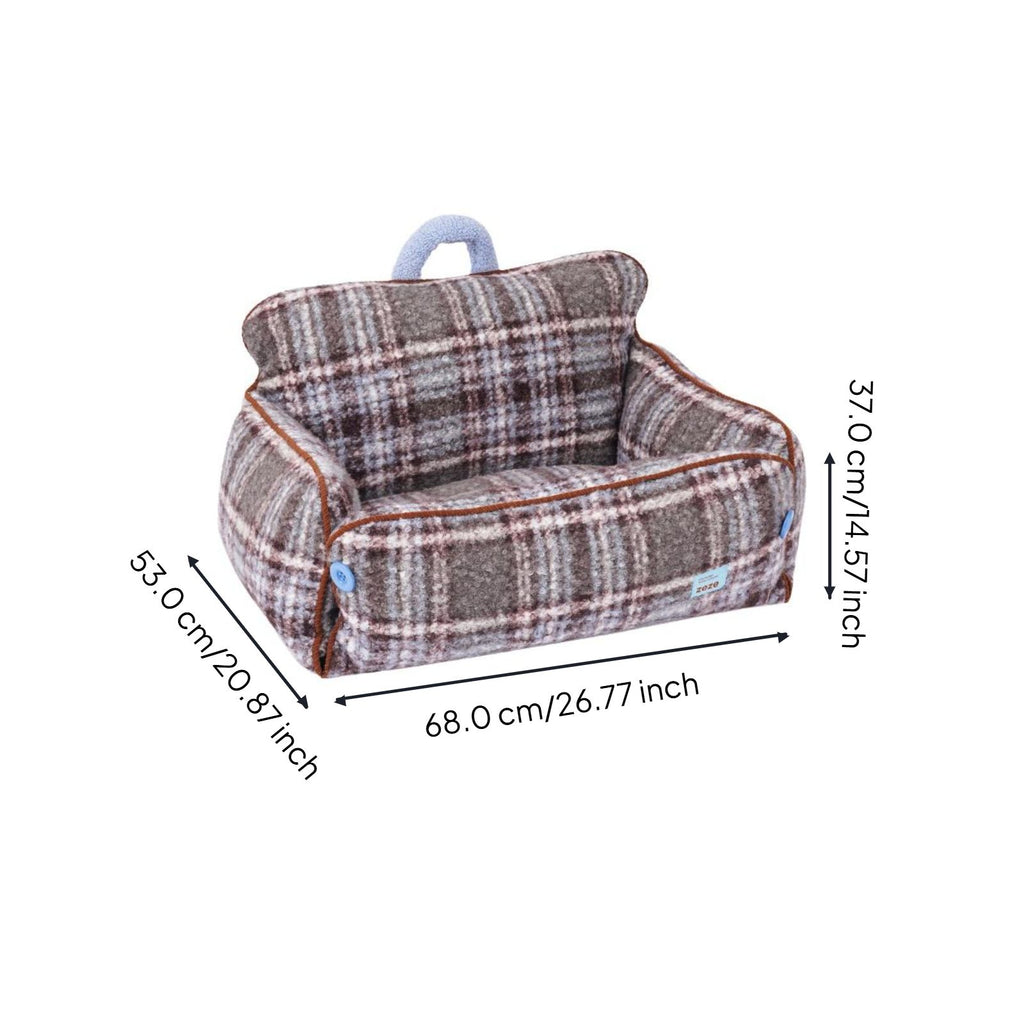 Orthopedic pet bed, washable cover