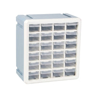 24-Compartment Drawer Cabinet 24-Drawer Organizer Rectangular Hardware Case