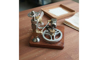 Heat-Driven Engine Model Adjustable Speed Piston Heat-Driven Engine Desktop Art Piece for Teacher, Desk