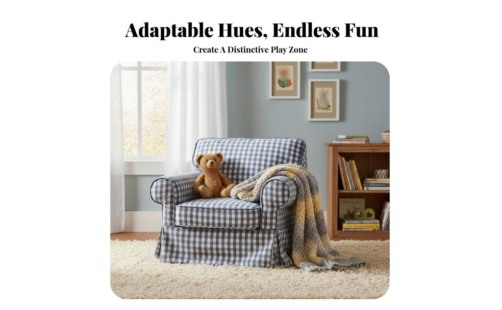 Rustic aesthetic & layout Floral Pattern literary Chair Comfortable Seating luxuriously soft Mini-Sofa Soft and Comfy children's Furniture Rounded Armrests for Preschoolers, young children, Parents, Playroom, Nursery, Preschool, Living Room