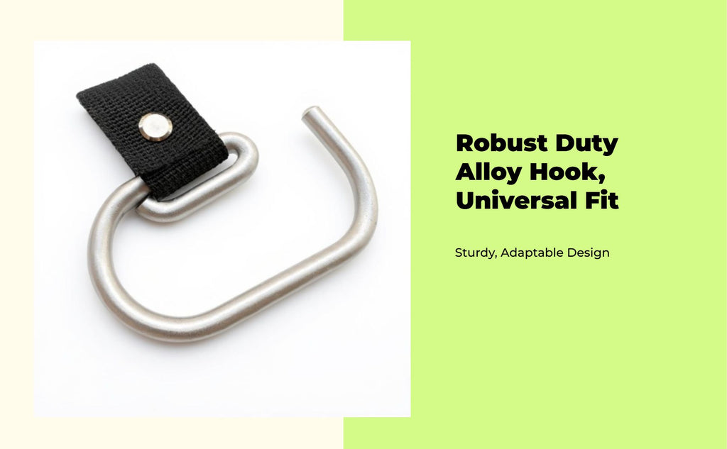 Non-slip stroller hook organizer