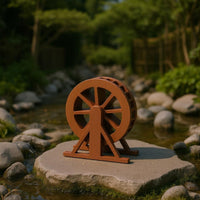 Water Wheel Model Fairy Garden Mini Boat Model Detailed Craftsmanship