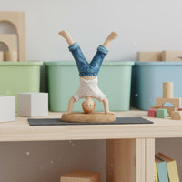 Sandplay Figure Detailed Craftsmanship Handstand Boy Figurine Resin Material Upside down Person Statue for Therapists, Psychology Students