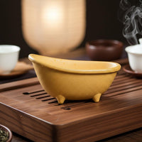 Bathtub Tea Pet Creative Design Clay Tea Pet Handmade for Desk